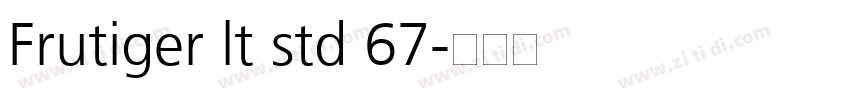 Frutiger lt std 67字体转换